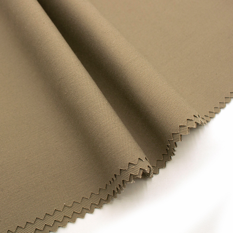 khaki cotton twill fabric 1,4#100C，313GSM，150.jpg