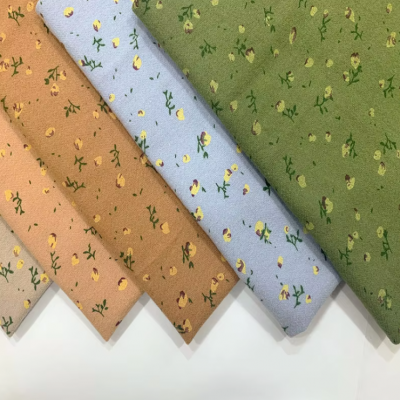Fabric Cotton Wholesale Organic Multicolor Floral Patterned 100% Pure Poplin Cotton Printed Fabric For Ladies Dresses