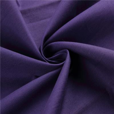 Solid Color 40S Complete Process Plain Cotton Poplin Dyed Fabric For Shirt Dresses