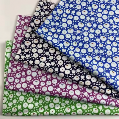 Custom Design Wholesale Organic Floral Print Skin Friendly Woven Print 100 Cotton Poplin Fabric For Dress And Garment