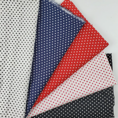 Factory Sales High Quality Dots Style Pattern Rotary Screen Printing 100% Pure Cotton Poplin For Luggage And Skirts