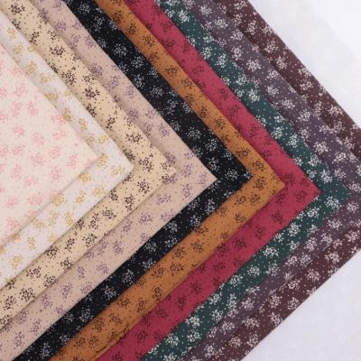 New Flower Pattern Flower Soft Brushed Cotton Poplin Fabric For Shirts/Skirts/Home textiles