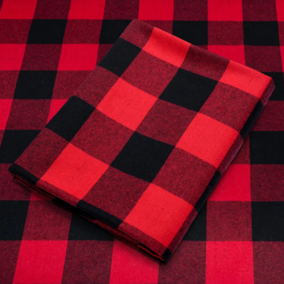 Wholesale 100% cotton buffalo plaid cotton fabric for home shirt 