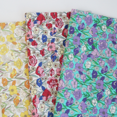 Wholesale 40s breathable cotton hand block print fabric for dresses