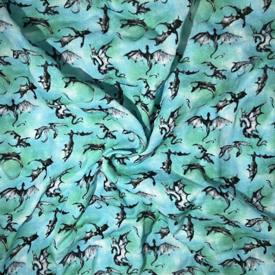 Digital printing custom printing cotton muslin printed fabric for dress shirt
