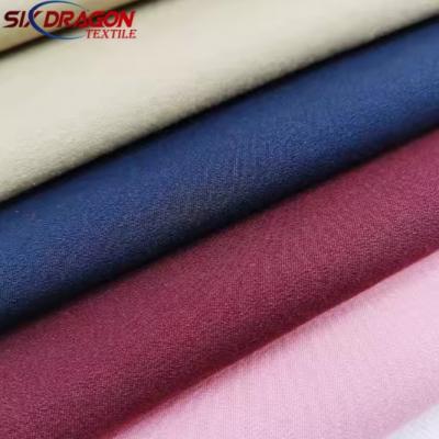 Solid high quality cotton twill lycra fabric for pants trousers suit clothes