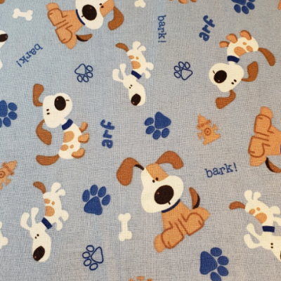custom cartoon animal dog print cotton fabric for home textile