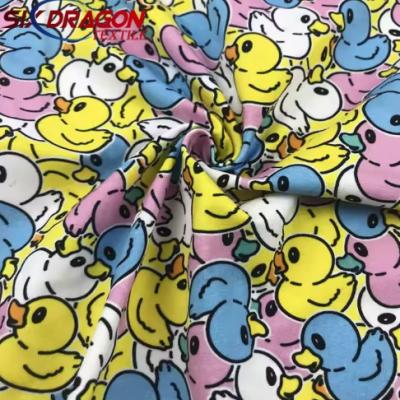 Custom digital printing duck print cotton fabric for clothing