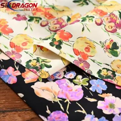 Custom super soft high quality floral cotton knit fabric for shirt dress