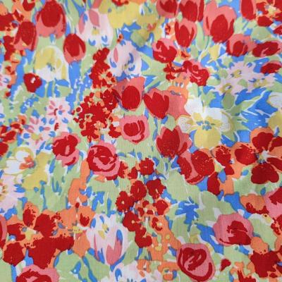 Best-selling lightweight combed cotton floral 100% cotton poplin fabric for summer dress     