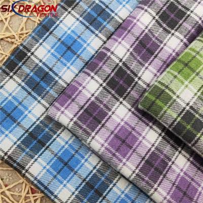 Chinese factory outlet 100% Cotton cotton flannel print fabric for shirt