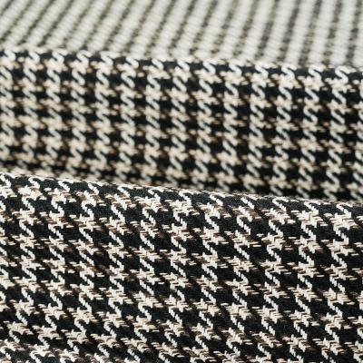 New Fasion Black & White Houndstooth Cotton Fabric For Garment Coat Shirt Cloting