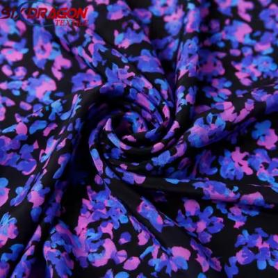 Eco-Friendly custom design lavender print cotton fabric for garment