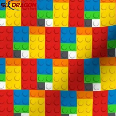 2025 Hot Sale lego print cotton fabric for fashion clothing
