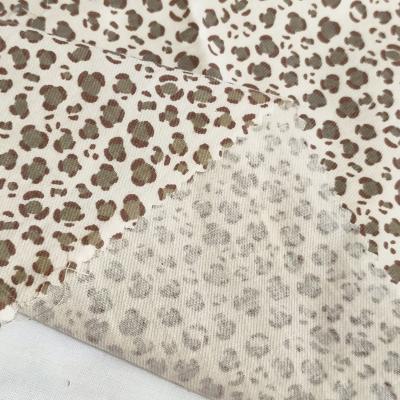 Custom Digital Leopard Printed Cotton Fabric For shirt&dresses