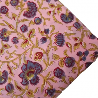 Indian hand block cotton fabric mughal print cotton fabric canvas fabric for dresses shirts