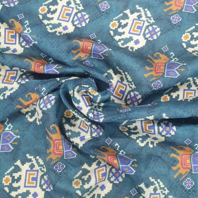  Low moq customized design 100% cotton patola print cotton fabric for dress shirt
