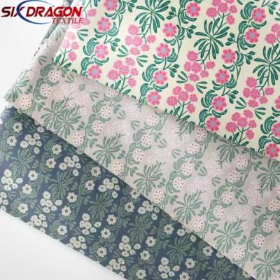 High Quality 2025 beautiful flower design poly cotton floral print fabric for dress