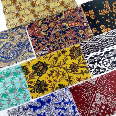 Hot selling classic paisley design red paisley cotton fabric for clothing