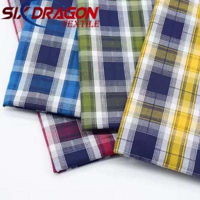 Ready lightweight stock south cotton checks fabric for Check Shirt Cloth