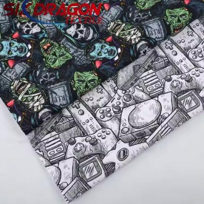 High quality custom digital printed spoonflower cotton poplin fabric for kids clothing