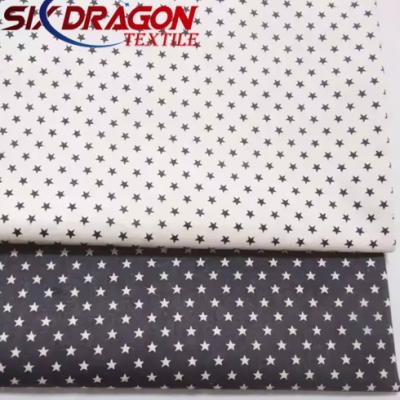 New design printed 100 cotton star print cotton fabric for shirt 