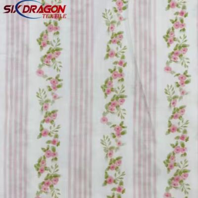 Cheap price 100% cotton striped cotton twill fabric for garments