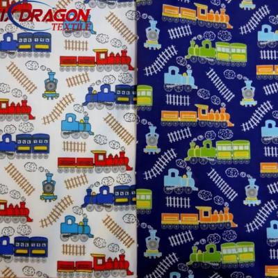 Free sample 100% cotton train print cotton fabric for garment