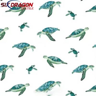Leopard print fabric fashion whale print cotton fabric for kids garments