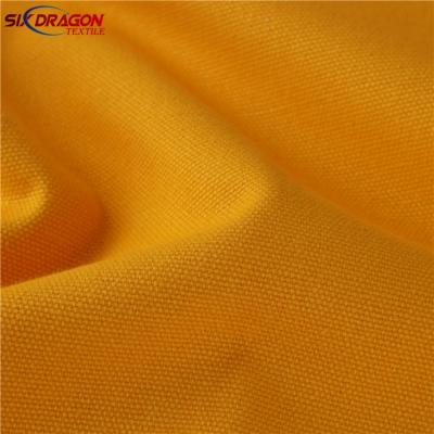 Vibrant Yellow Cotton Duck Fabric Heavy-Duty Dye-Fast Material for Safety Workwear, Kids' Crafts, Outdoor Gear